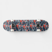 Nautische ankers en hellingspatroon persoonlijk skateboard (Horizontaal)