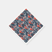 Nautische ankers en hellingspatroon servet (Hoek)