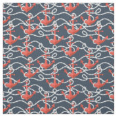 Nautische ankers en hellingspatroon stof (Swatch)