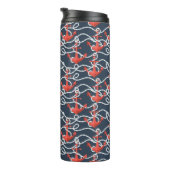 Nautische ankers en hellingspatroon thermosbeker (Geroteerd rechts)