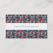 Nautische ankers en hellingspatroon visitekaartje (Achterkant)