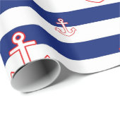 Nautische ankers en strips cadeaupapier (Rol Hoek)