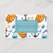 Nautische Ankers & Schildpadden Visitekaartje (Achterkant)