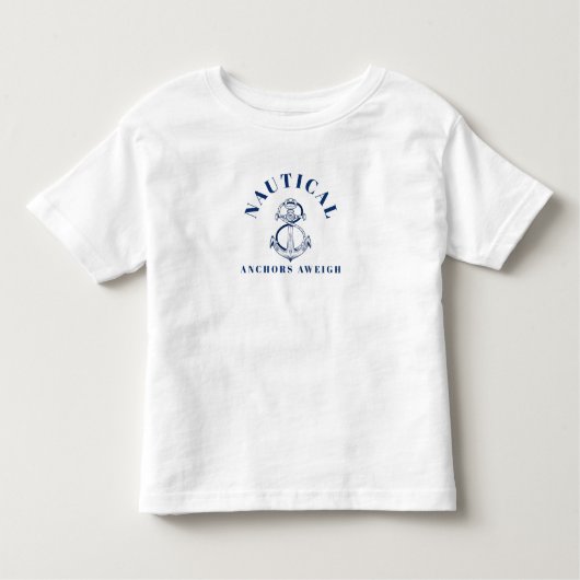 NAUTISCHE ANKERS WEGEN KINDER SHIRTS (Voorkant)
