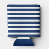 Nautische ankerwieltjes Striped Kapitein Boat Naam Blikjeskoeler (Achterkant)