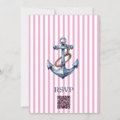Nautische Aquarel Anker Boot Baby Borrel (Achterkant)