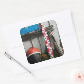 Nautische artikelen vierkante sticker (Envelop)