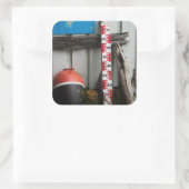 Nautische artikelen vierkante sticker (Tas)