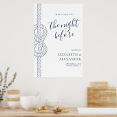 Nautische avond voor repetitie Diner Welkom Poster (Keuken)