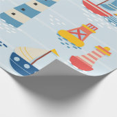 Nautische avonturen cadeaupapier (Hoek)