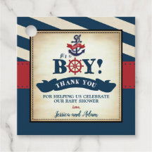  nautische baby jongen douche dank je Ahoy