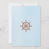 Nautische Baby Jongen Douche Uitnodiging (Achterkant)