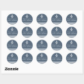 Nautische baby shower sticker (Vel)