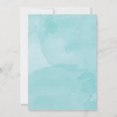 Nautische baby shower succulenten Navyblauw lavend Kaart (Achterkant)