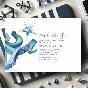 Nautische Baby Shower Uitnodigingen voor Boy