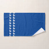 Nautische badkamer aangepaste naam Kapitein Zeilbo Bad Handdoek (Handdoek)