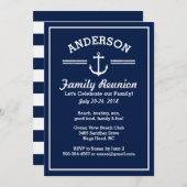 Nautische band gezinshereniging kaart (Voorkant / Achterkant)