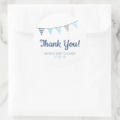 nautische banner gunst dank u Label Stickers (Tas)