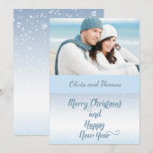 Nautische Beach Boaters Foto Kerstmis Kaart (Voorkant / Achterkant)