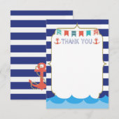 Nautische bedankkaart (Voorkant / Achterkant)