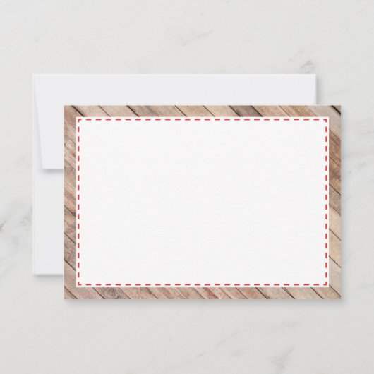 Nautische bedankkaart in marineblauw en rood (Achterkant)