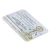 nautische bestemmingsbruiloft met de datummagneet magneet (Rechterzijde)