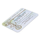 nautische bestemmingsbruiloft met de datummagneet magneet (Linkerzijde)