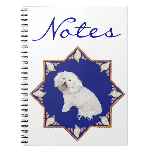 Nautische Bichon Frise Notitieboek (Voorkant)