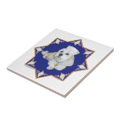 Nautische Bichon Frise Tegeltje (Zijkant)