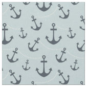 Nautische blauwe ankers stof (Close Up)