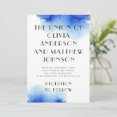 Nautische blauwe oceaan typografie minimalistische kaart (Staand voorkant)