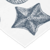 nautische blauwe schelpen tafelkleed (Gekanteld)