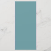 Nautische bloemankerpoeder Blauwgroen Aqua Blue Menu (Achterkant)