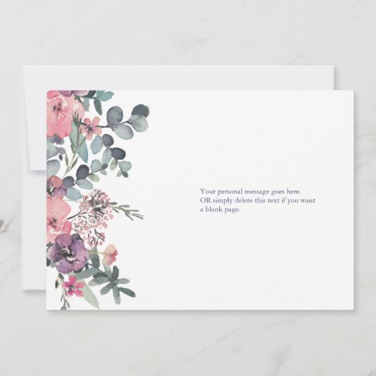 Nautische Bloemen Anker Maid of Honor Voorstel Kaa Kaart (Achterkant)