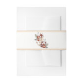 Nautische Bloemen Anker Strand Wedding Uitnodigingen Wikkel (Voorkant Voorbeeld)