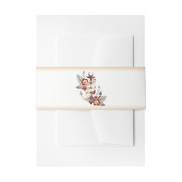 Nautische Bloemen Anker Strand Wedding Uitnodigingen Wikkel