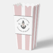 Nautische Bloemen Anker Wit Blush Roze Rose Bedankdoosjes (Voorkant)