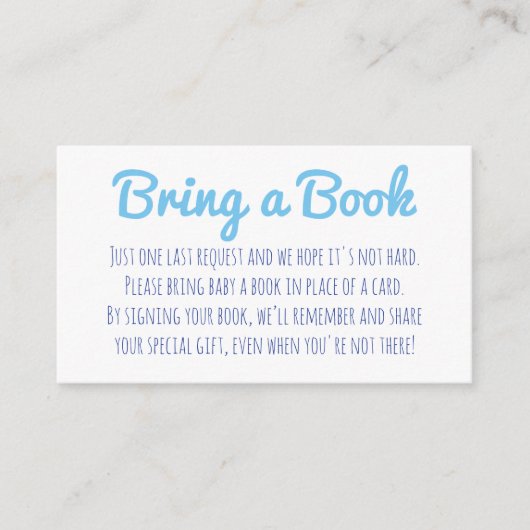 Nautische boeken voor Baby Informatiekaartje (Voorkant)