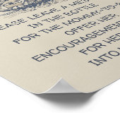 nautische boodschap in een baby op een fles poster (Hoek)