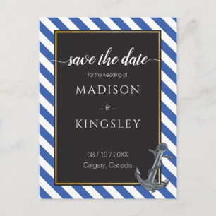 Nautische Boot Anker Fabulous Zeilbruiloft Briefkaart