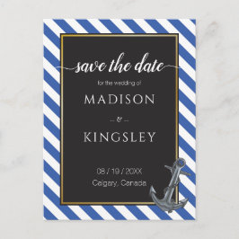 Nautische Boot Anker Fabulous Zeilbruiloft Briefkaart