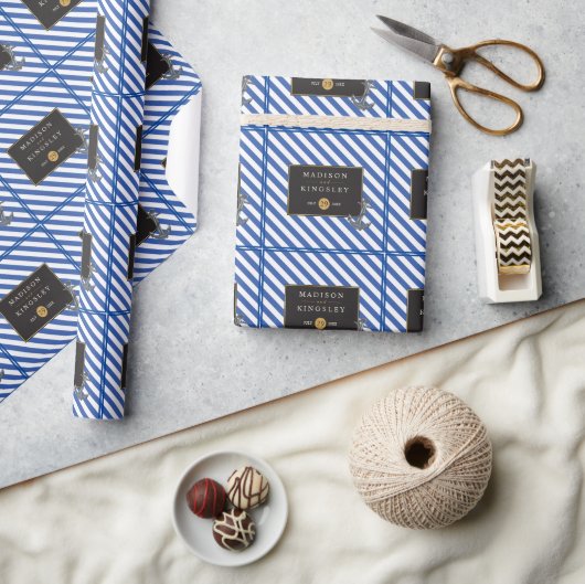 Nautische Boot Anker Fabulous Zeilbruiloft Cadeaupapier (Crafts)