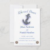 Nautische Boot Anker Fabulous Zeilbruiloft Kaart (Voorkant)