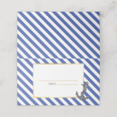 Nautische Boot Anker Fabulous Zeilbruiloft Plaatskaartje (Buitenkant ongevouwen)