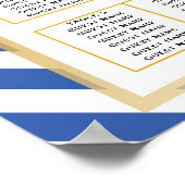 Nautische Boot Anker Fabulous Zeilbruiloft Poster (Hoek)