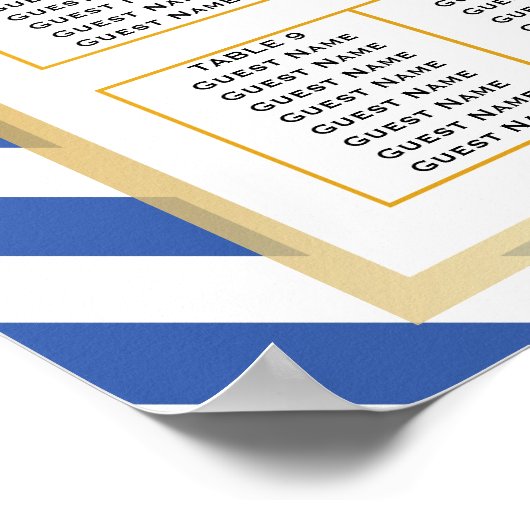 Nautische Boot Anker Fabulous Zeilbruiloft Poster (Hoek)