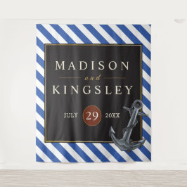 Nautische Boot Anker Fabulous Zeilbruiloft Wandkleed