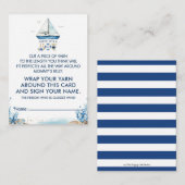 Nautische boot hoe groot is mama's buik spelkaart informatiekaartje (Voorkant / Achterkant)