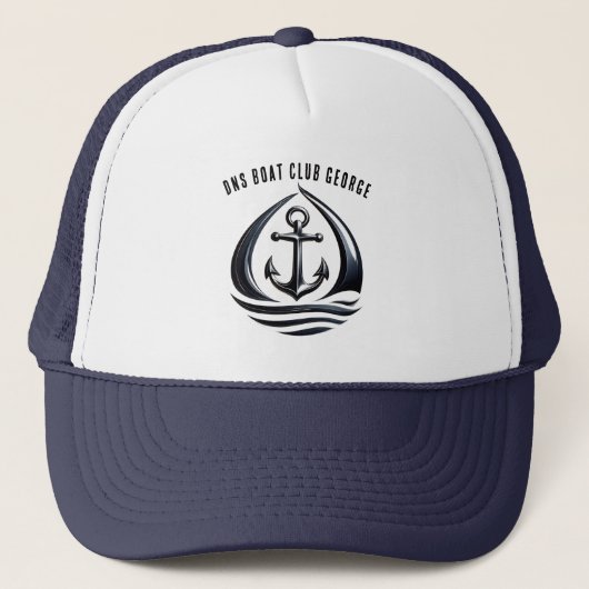 Nautische boot mesh cap trucker pet (Voorkant)