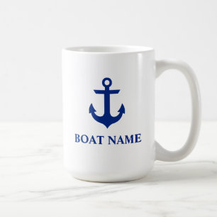 Nautische Boot Naam Anker Groot Koffiemok